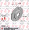 bremžu disks 200.2504.52    NISSAN SPORT Coat Z