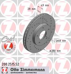 bremžu disks 200.2515.52    NISSAN SPORT Coat Z