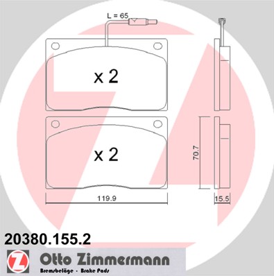 Bremžu kluči 20380.155.2