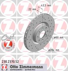 bremžu disks 230.2370.52    FIAT/OPEL SPORT Coat Z