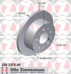 bremžu disks 230.2375.00    FIAT/PEUGEOT/CITROEN