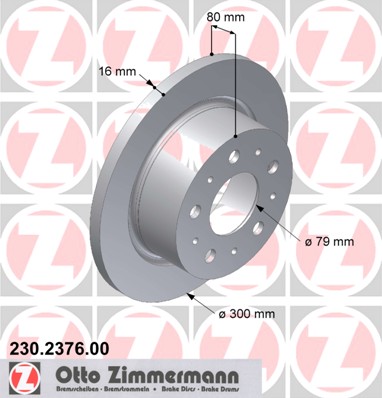 bremžu disks 230.2376.00    FIAT/PEUGEOT/CITROEN