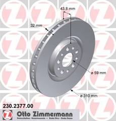 bremžu disks 230.2377.00    FIAT/CITROEN/PEUGEOT/ LANCIA