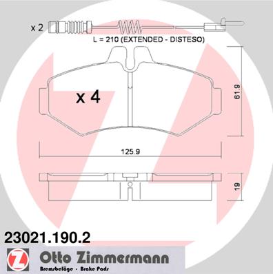 Bremžu kluči 23021.190.2