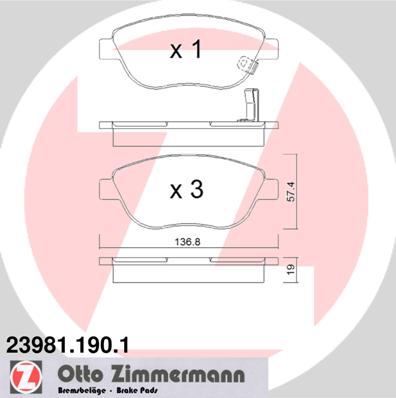 Bremžu kluči 23981.190.1