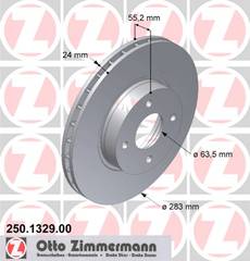 bremžu disks 250.1329.00    FORD