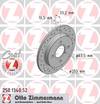 bremžu disks 250.1340.52    FORD SPORT Coat Z