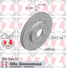 bremžu disks 250.1344.52    FORD/JAGUAR SPORT Coat Z