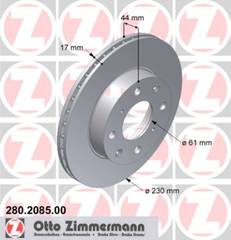 bremžu disks 280.2085.00    HONDA