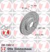 bremžu disks 280.2088.52    HONDA SPORT Coat Z