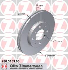 bremžu disks 280.3159.00    HONDA