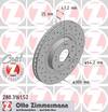 bremžu disks 280.3161.52    HONDA SPORT Coat Z