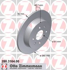 bremžu disks 280.3164.00    HONDA