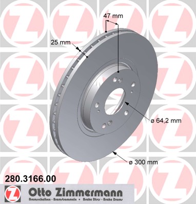 bremžu disks 280.3166.00    HONDA