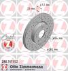 bremžu disks 280.3171.52    HONDA SPORT Coat Z