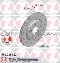 bremžu disks 290.2262.52    JAGUAR SPORT Coat Z