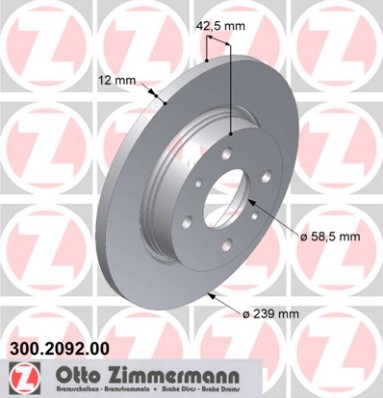 bremžu disks 300.2092.00    LADA