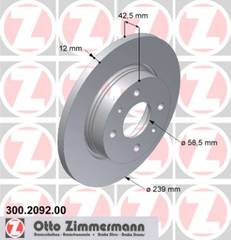 bremžu disks 300.2092.00    LADA