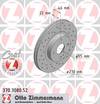 bremžu disks 370.3080.52    MAZDA SPORT Coat Z