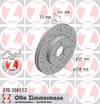 bremžu disks 370.3081.52    MAZDA SPORT Coat Z