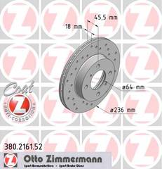 bremžu disks 380.2161.52    MITSUBISHI SPORT Coat Z