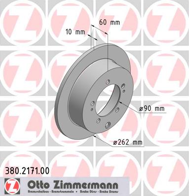 bremžu disks 380.2171.00    MITSUBISHI