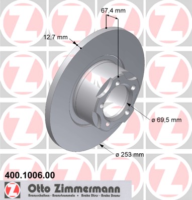 bremžu disks 400.1006.00    MERCEDES