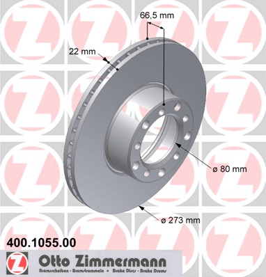bremžu disks 400.1055.00    MERCEDES