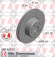 bremžu disks 400.1421.52    MERCEDES SPORT Coat Z
