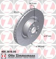 bremžu disks 400.3616.00    MERCEDES