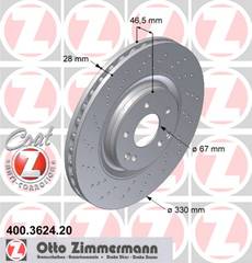 bremžu disks 400.3624.20    MERCEDES Coat Z