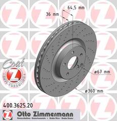 bremžu disks 400.3625.20    MERCEDES Coat Z