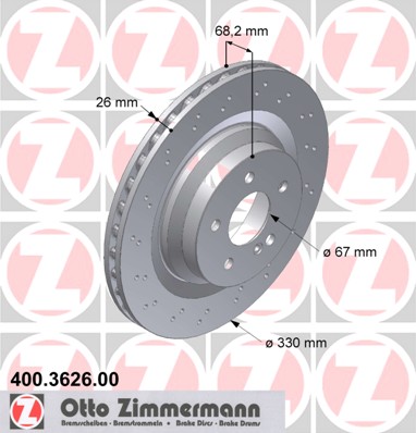 bremžu disks 400.3626.00    MERCEDES