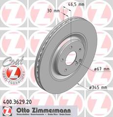 bremžu disks 400.3629.20    MERCEDES Coat Z