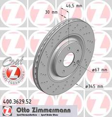 bremžu disks 400.3629.52    MERCEDES SPORT Coat Z