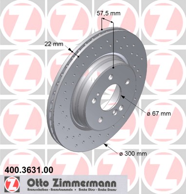 bremžu disks 400.3631.00    MERCEDES