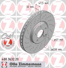 bremžu disks 400.3632.20    MERCEDS Coat Z