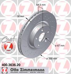 bremžu disks 400.3636.20    MERCEDES Coat Z