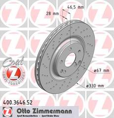 bremžu disks 400.3646.52    MERCEDES SPORT Coat Z