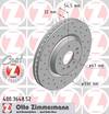 bremžu disks 400.3648.52    MERCEDES SPORT Coat Z