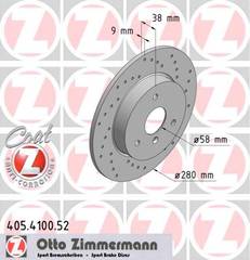 bremžu disks 405.4100.52    MCC/SMART SPORT Coat Z