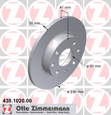 bremžu disks 430.1020.00    OPEL