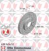 bremžu disks 430.1454.52    OPEL SPORT Coat Z