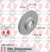 bremžu disks 430.1457.52    OPEL SPORT Coat Z