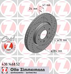 bremžu disks 430.1468.52    OPEL/SAAB SPORT Coat Z