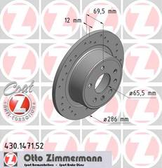 bremžu disks 430.1471.52    OPEL SPORT Coat Z