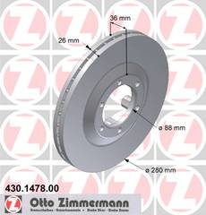 bremžu disks 430.1478.00    OPEL