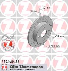 bremžu disks 430.1484.52    OPEL SPORT Coat Z