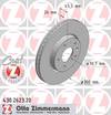 bremžu disks 430.2623.20    OPEL Coat Z