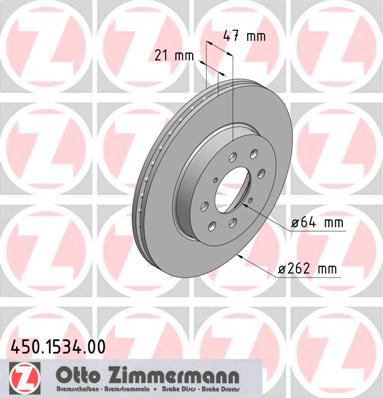 bremžu disks 450.1534.00    ROVER/HONDA